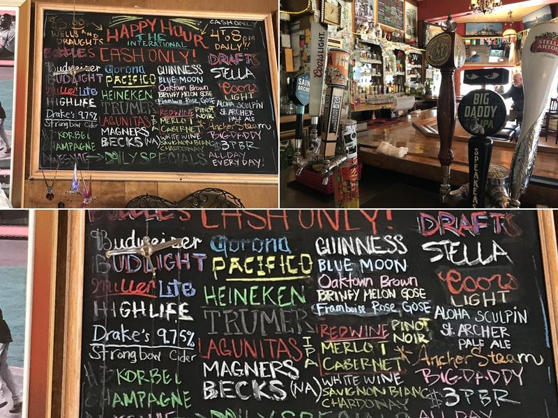 International Sports Bar Menu