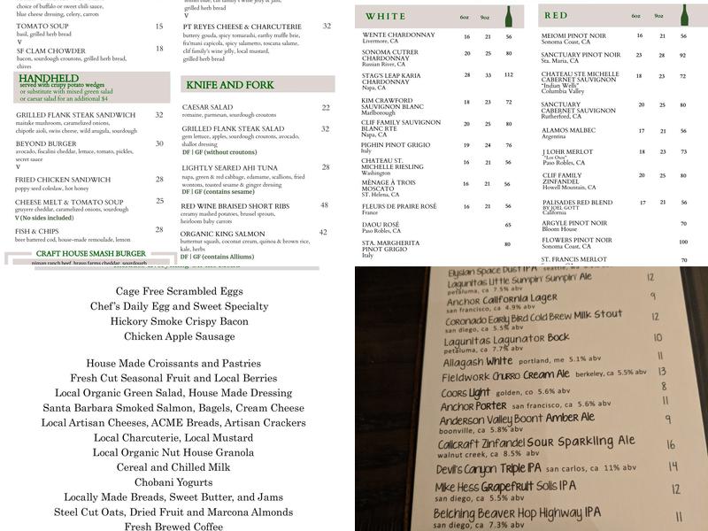 Bin 55 Menu