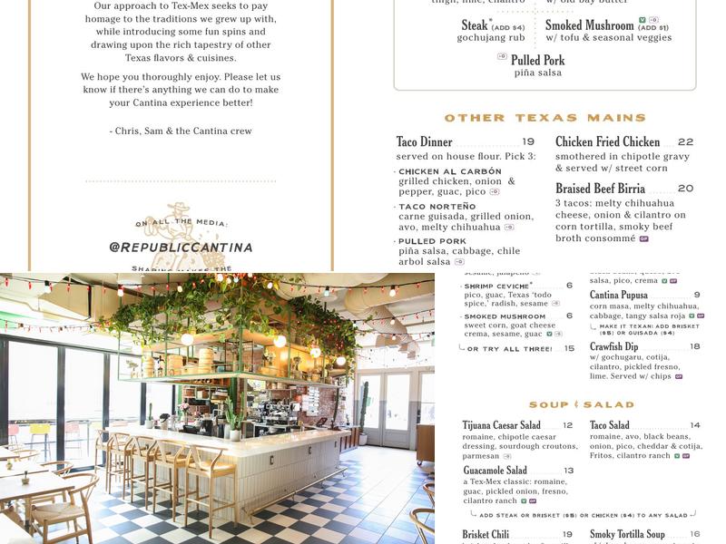 Republic Cantina Menu