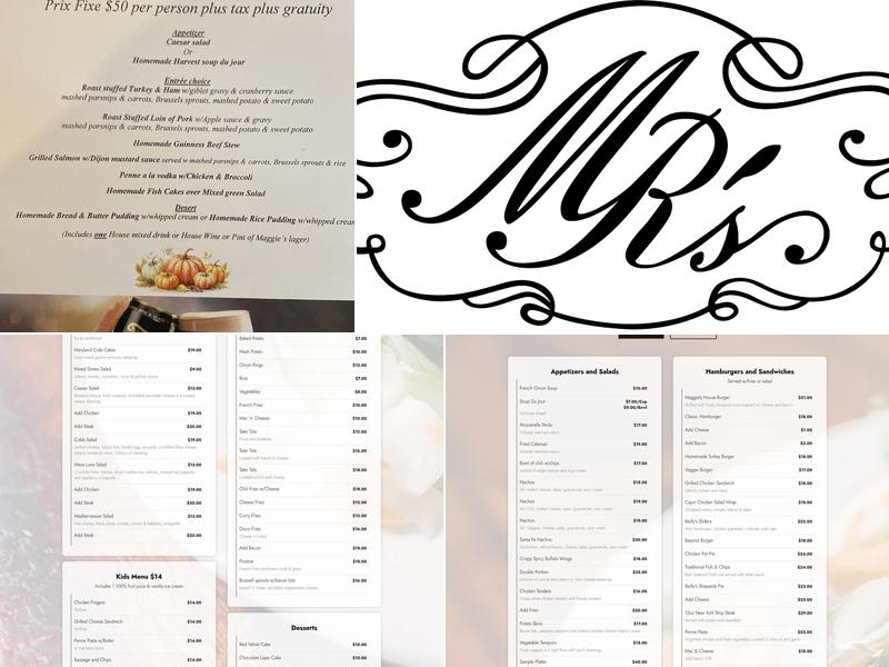 Maggie Reilly's Menu