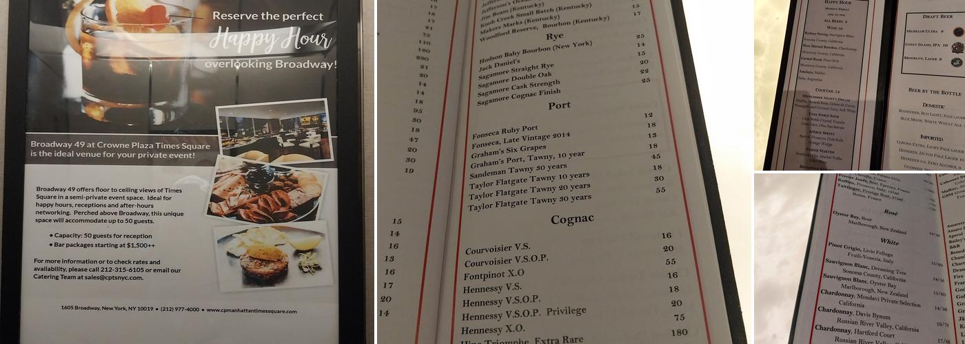 Broadway 49 Menu