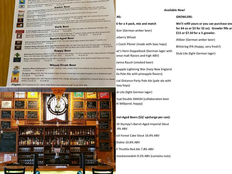 Stubborn German Brewing Company Menu