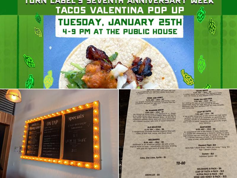 Torn Label Brewing Co. Menu