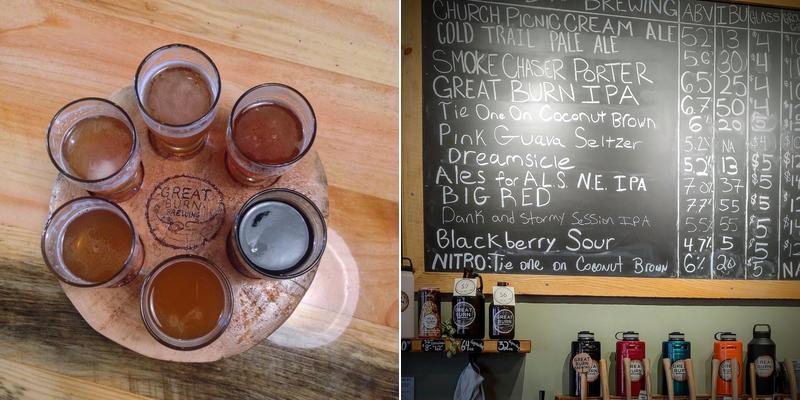 Great Burn Brewing Menu