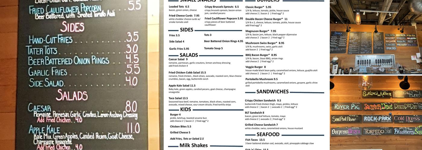 Magnuson Cafe & Brewery Menu