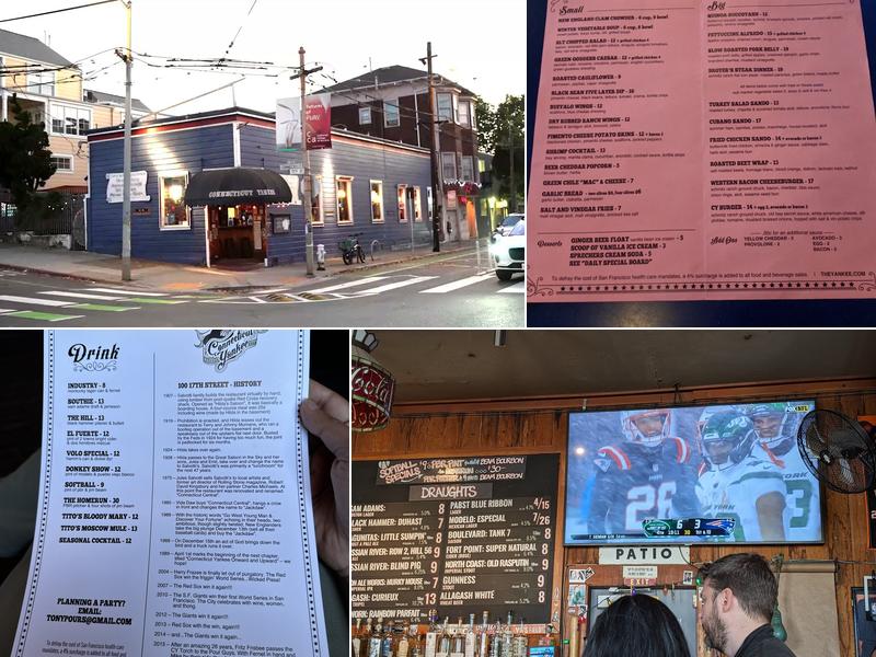 Connecticut Yankee Menu