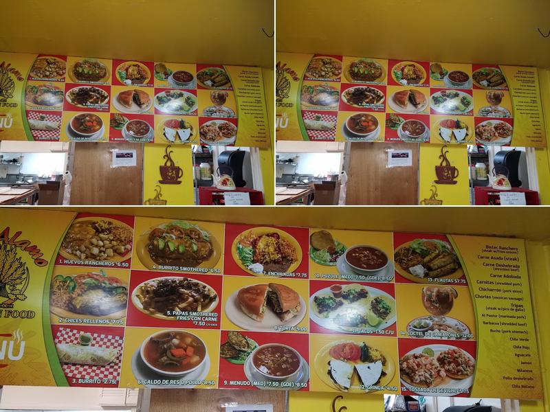 El Alamo Menu