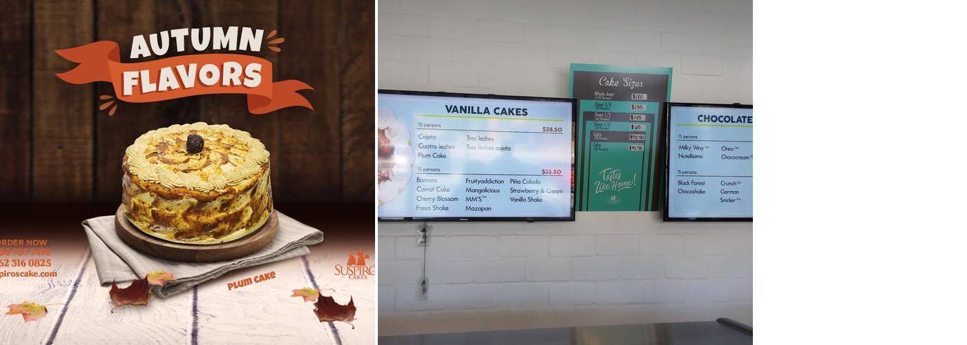 Suspiros Cakes - Broadway Menu