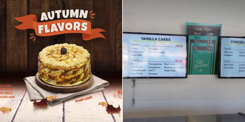 Suspiros Cakes - Broadway Menu