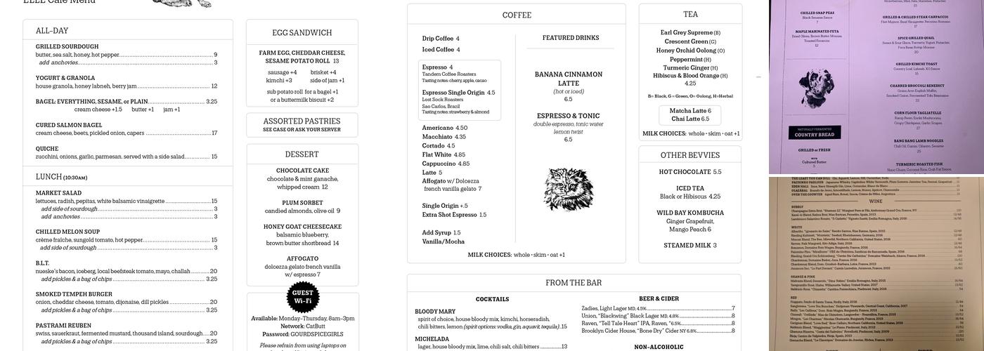 Ellē Menu