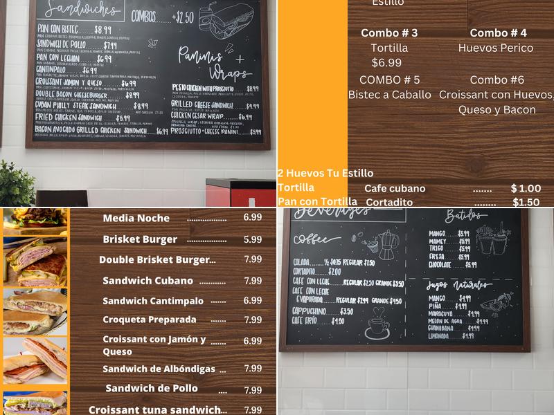 Davy Croquette Bakery Menu