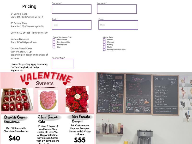 Kakes4U Menu