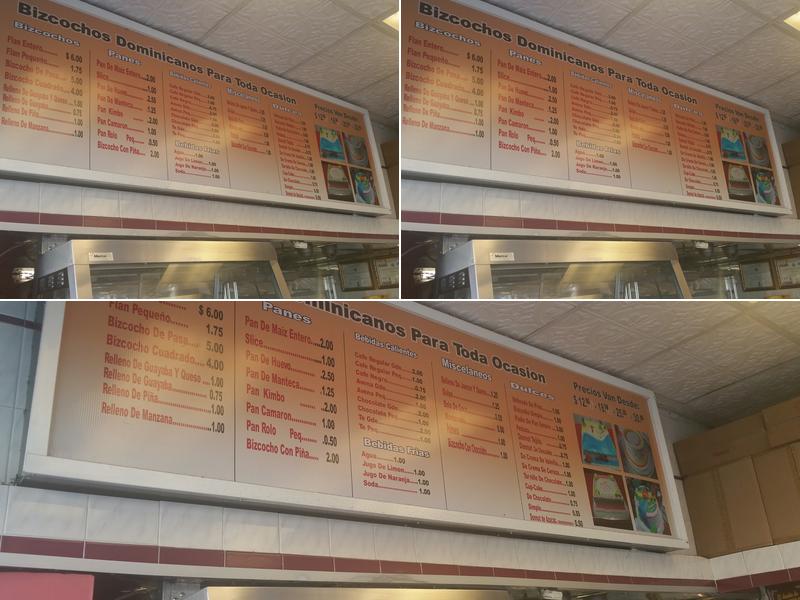 Esmeraldo Bakery Menu