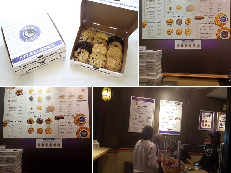 Insomnia Cookies Menu