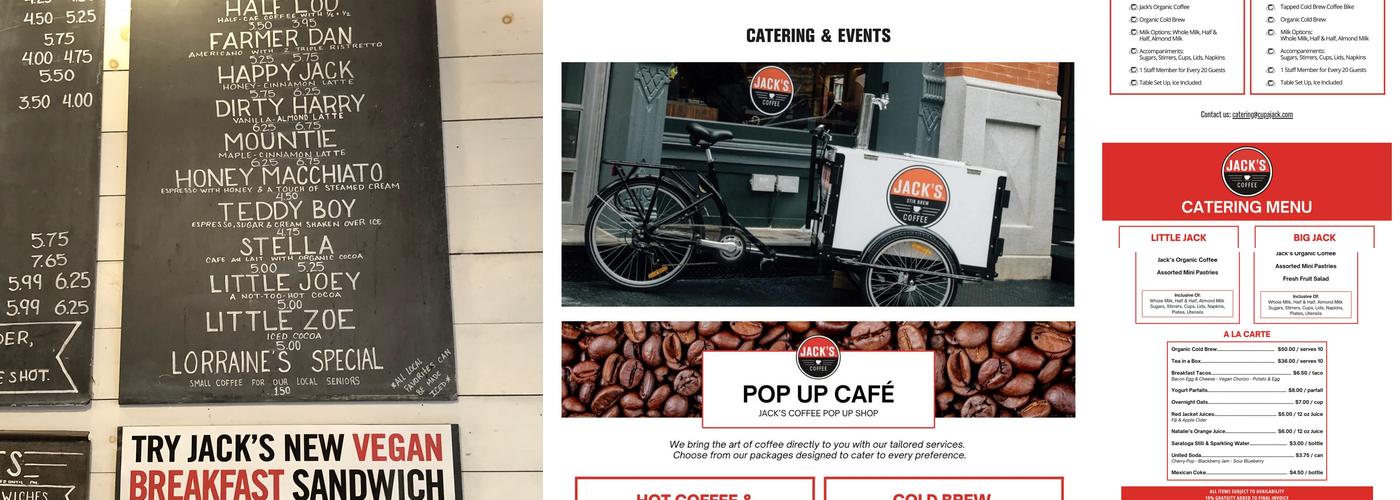 Jack’s Stir Brew Coffee Menu