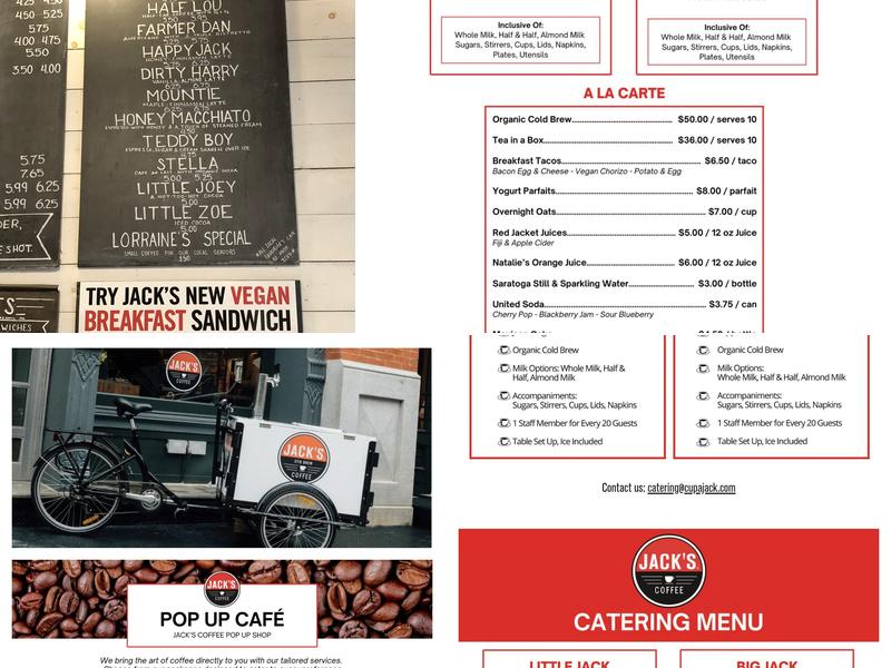 Jack’s Stir Brew Coffee Menu