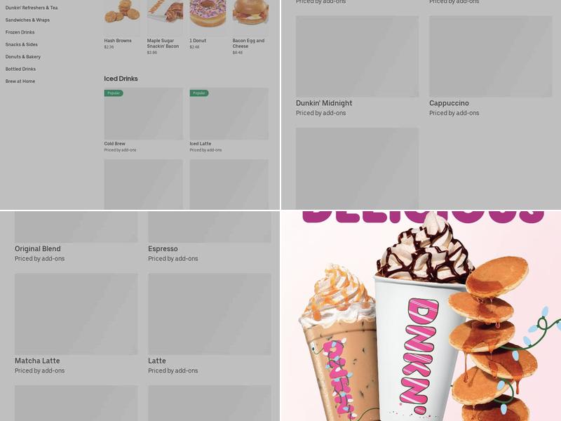 Dunkin' Menu