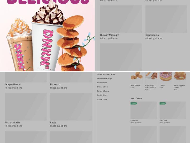 Dunkin' Menu