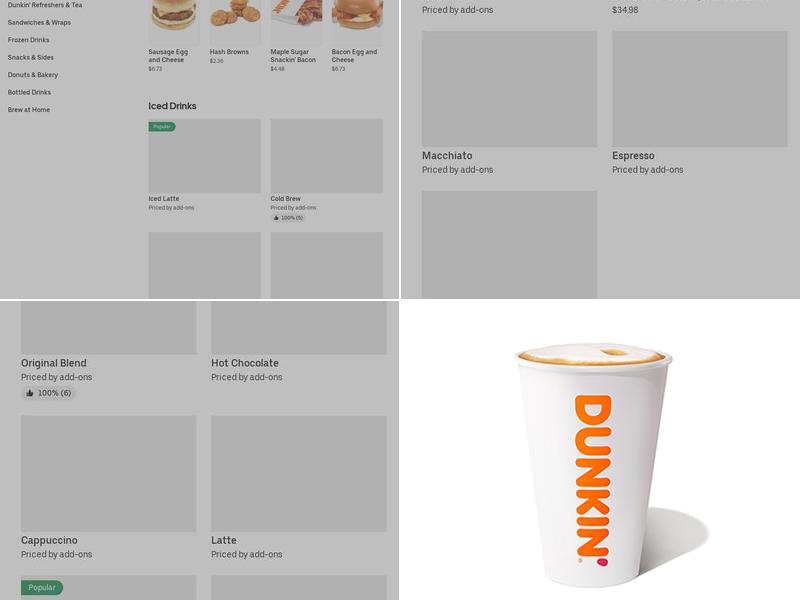 Dunkin' Menu
