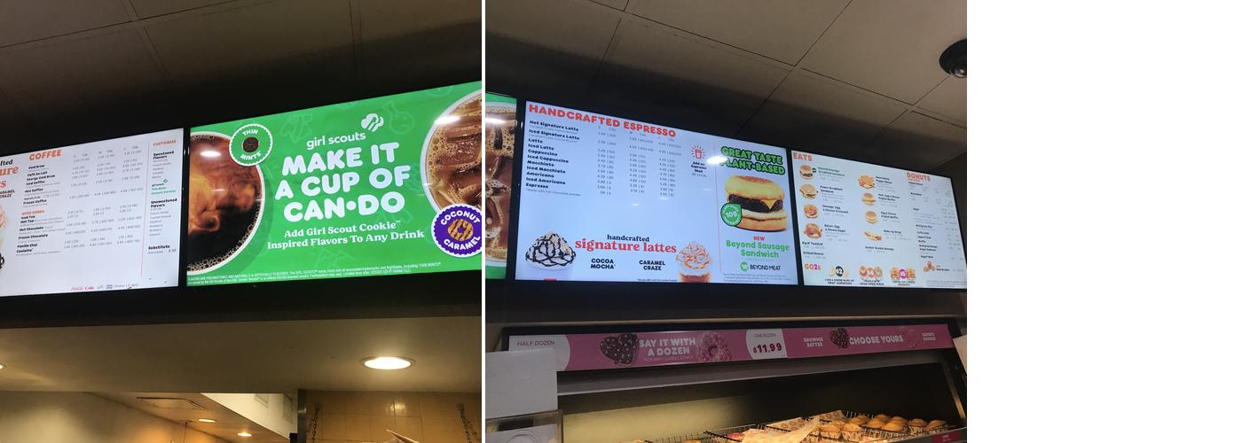 Dunkin' Menu