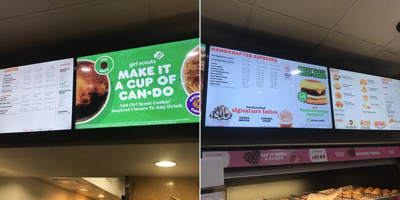 Dunkin' Menu