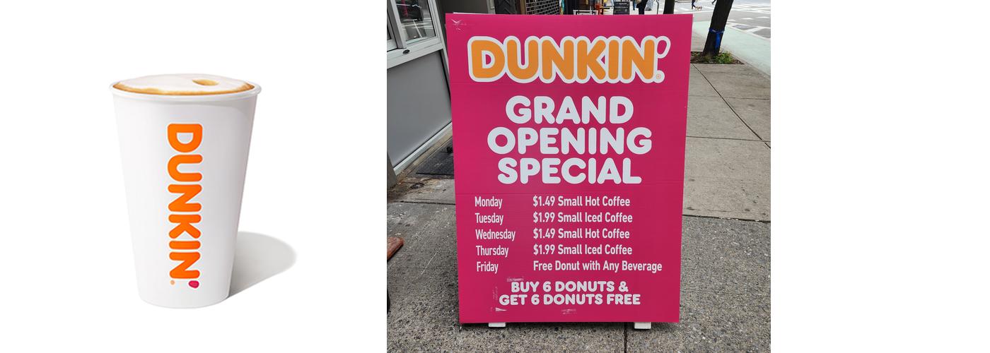 Dunkin' Menu