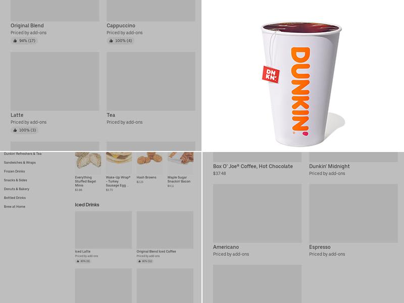 Dunkin' Menu