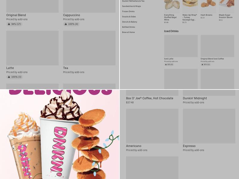 Dunkin' Menu