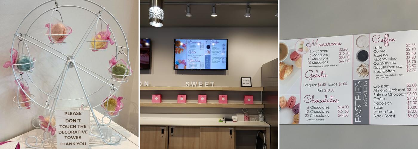 Le Macaron French Pastries Menu