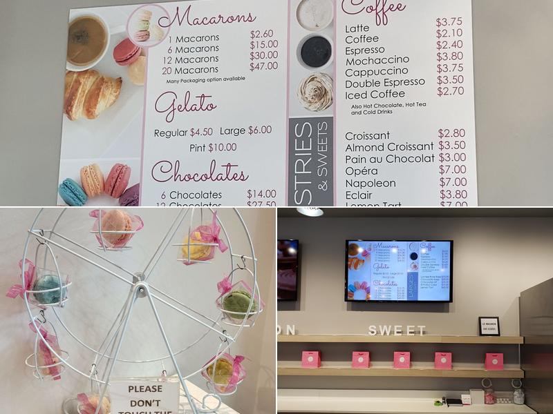 Le Macaron French Pastries Menu