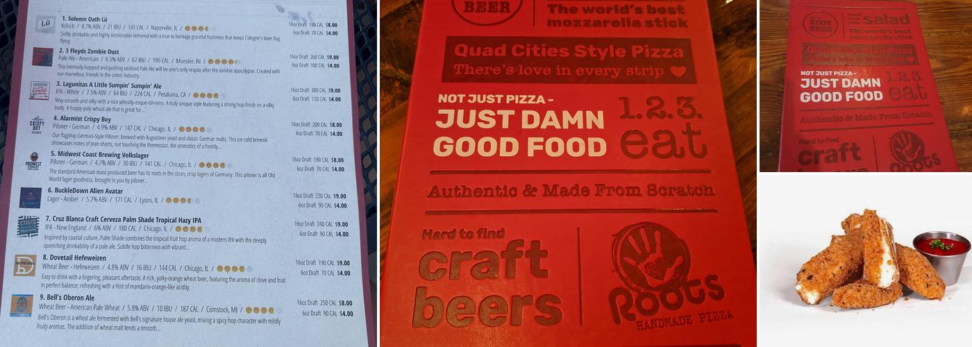 Roots Handmade Pizza - West Town Menu