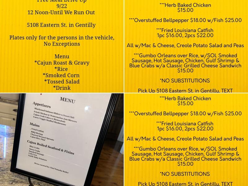 Seasons Of Louisiana Menu