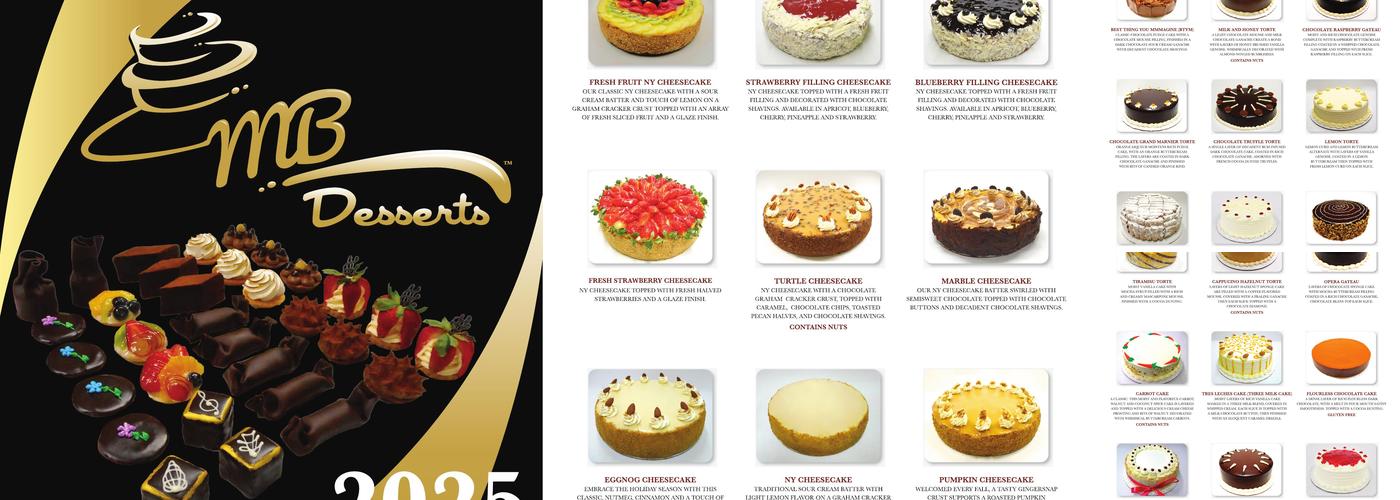 MB Desserts Menu