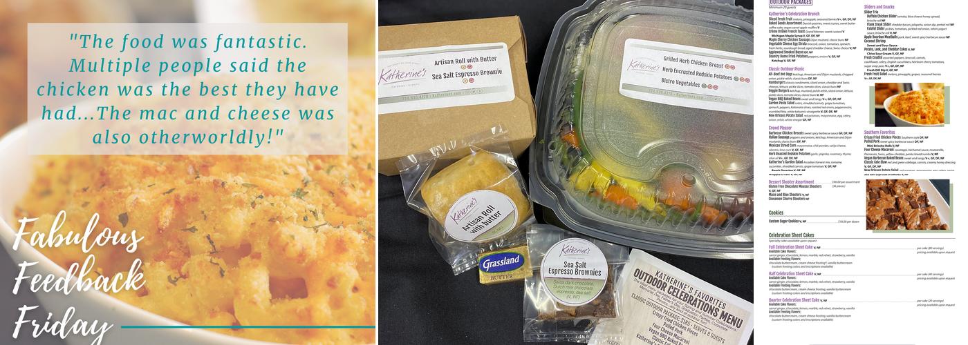 Katherine's Catering Menu