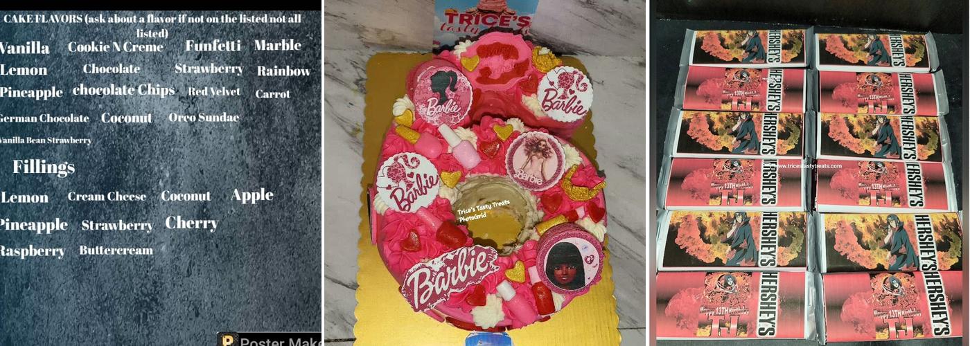 Trice's Tasty Treats LLC Menu