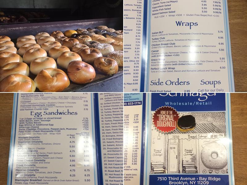 Bagel Schmagel Menu