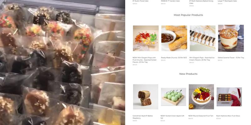 Elegant Desserts NY Menu