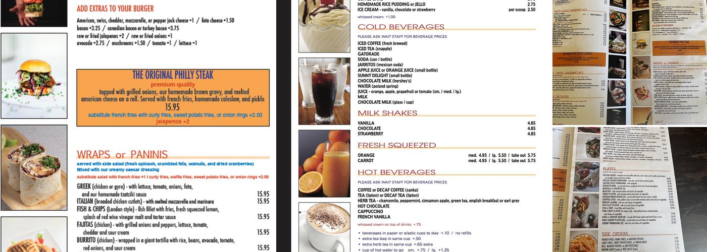 Faros Restaurant Menu