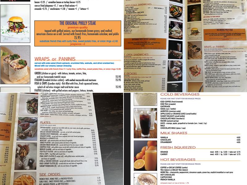 Faros Restaurant Menu