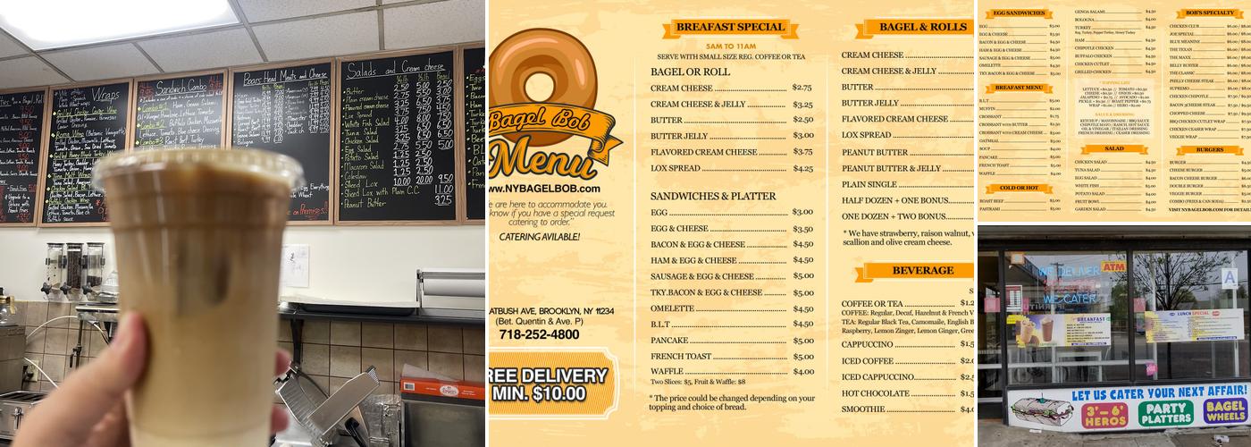 Bagel Bob Menu