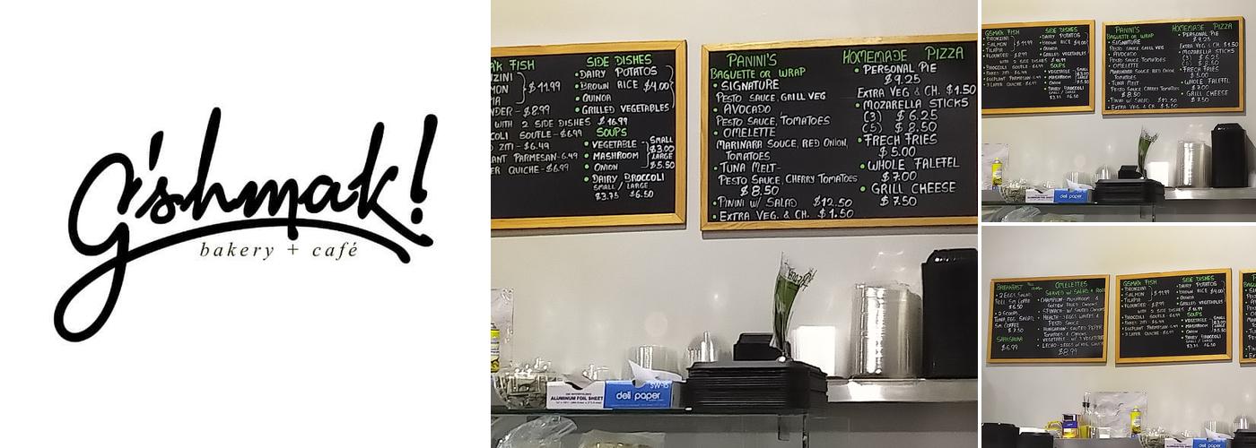 Gshmak Bakery and Cafe Menu