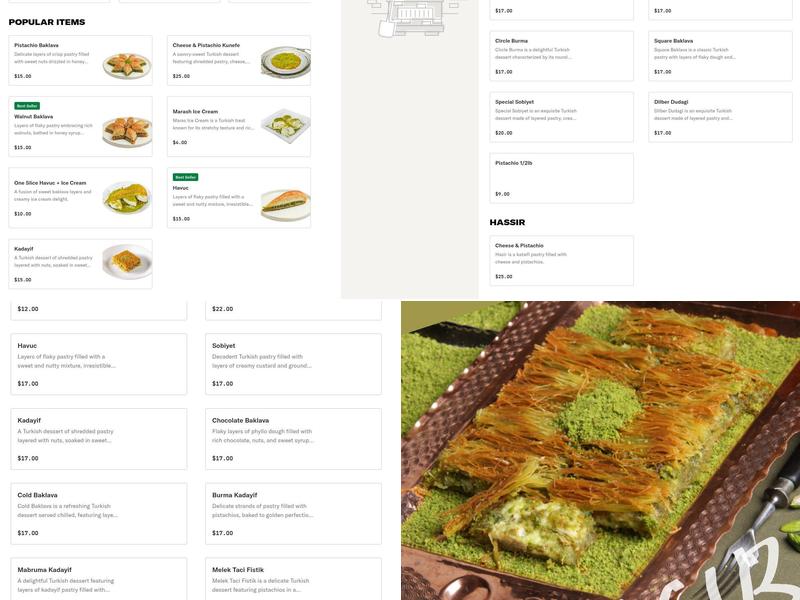 Antepli Baklava 2 Menu
