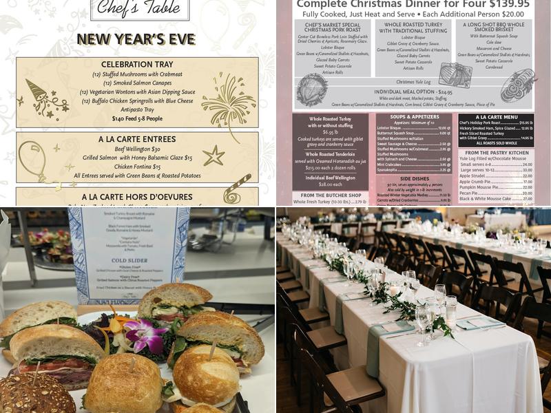 Chef's Table Catering Menu