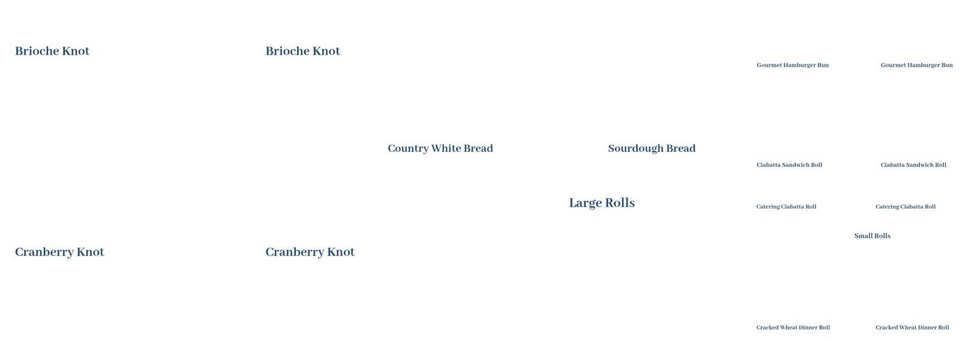 Boaggio's Bread Menu