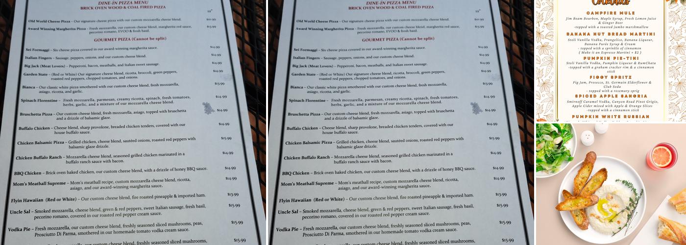 Ricca's Brick Oven & Bar Menu