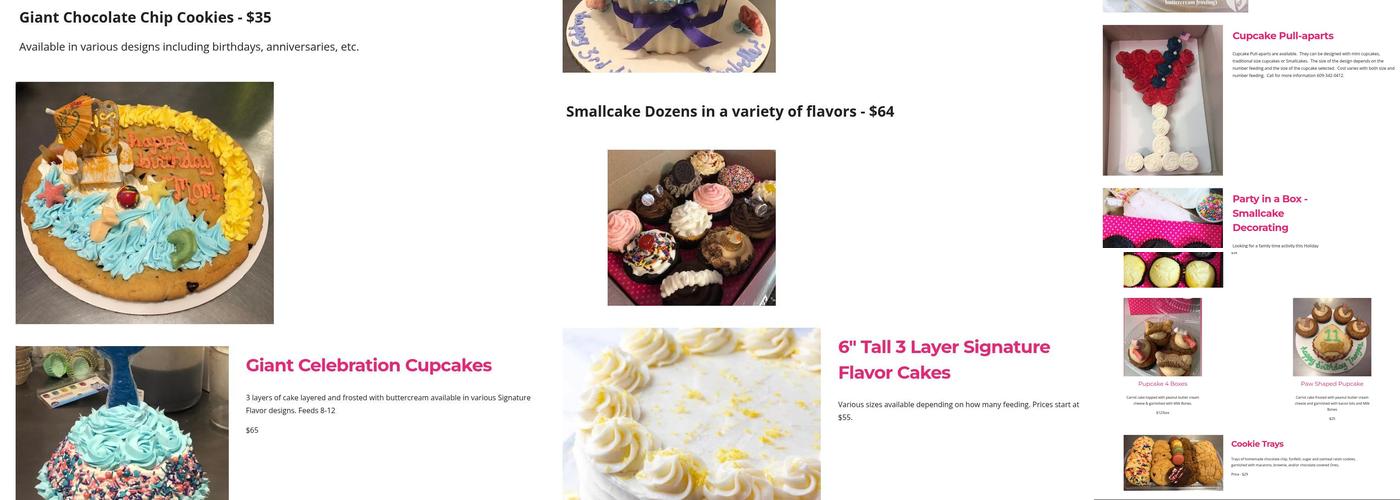 Smallcakes LBI Menu