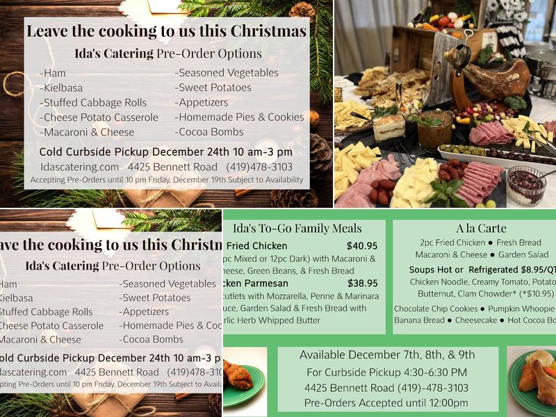 Ida's Catering LLC Menu