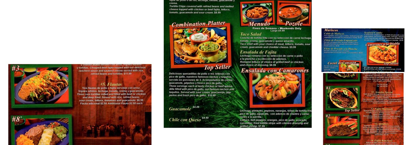 Taqueria Arandas Menu