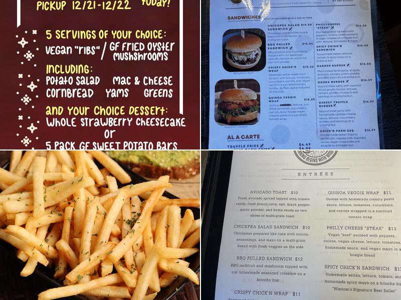 Wisdom Bakery & Cafe Menu