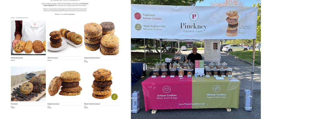 Pinckney Cookie Cafe Menu